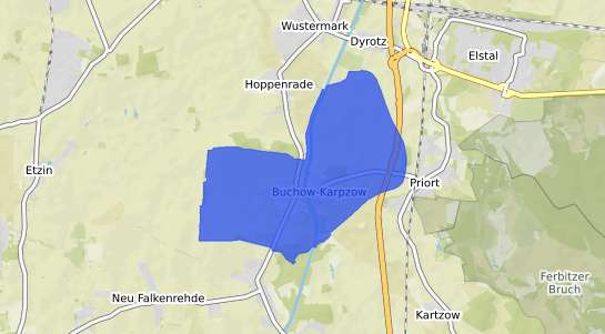 Bodenrichtwertkarte Wustermark Buchow Karpzow